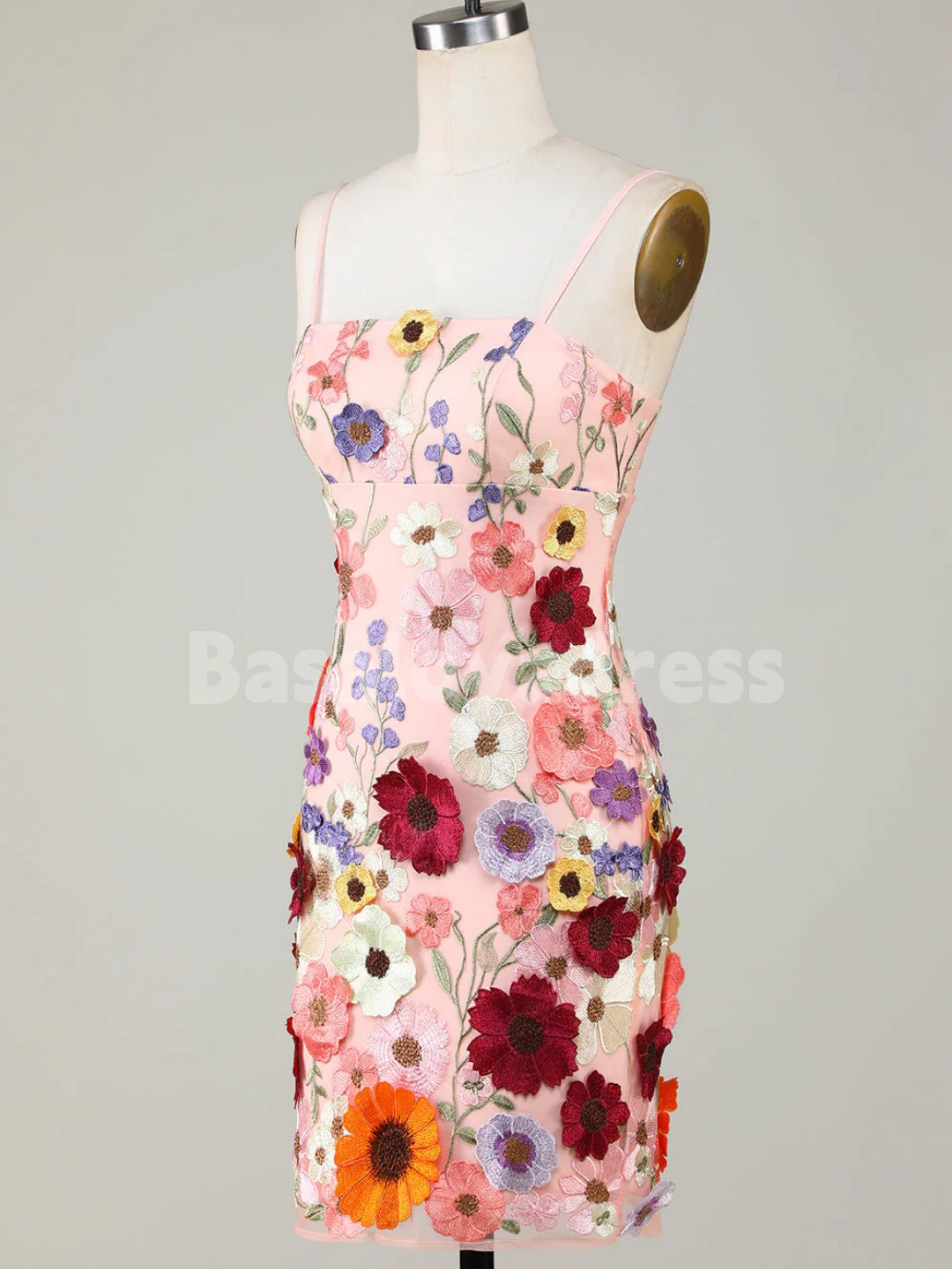 BSD00060 Sexy Women Floral Bodycon Mini Cocktail Dress Spaghetti Strap A-Line Party Short Dress Y2K Egirl Streetwear
