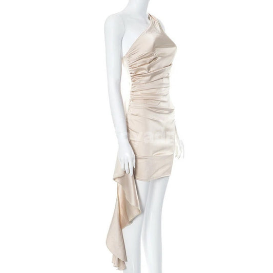BSD00009 New Women's Fashion Sexy Strapless Ruffle Trim Pleated Bodycon Mini Homecoming Dress Cocktail dress