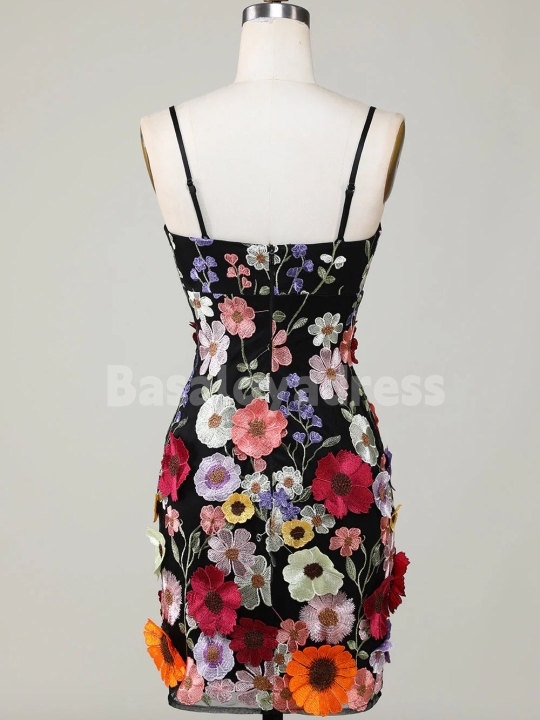 BSD00060 Sexy Women Floral Bodycon Mini Cocktail Dress Spaghetti Strap A-Line Party Short Dress Y2K Egirl Streetwear