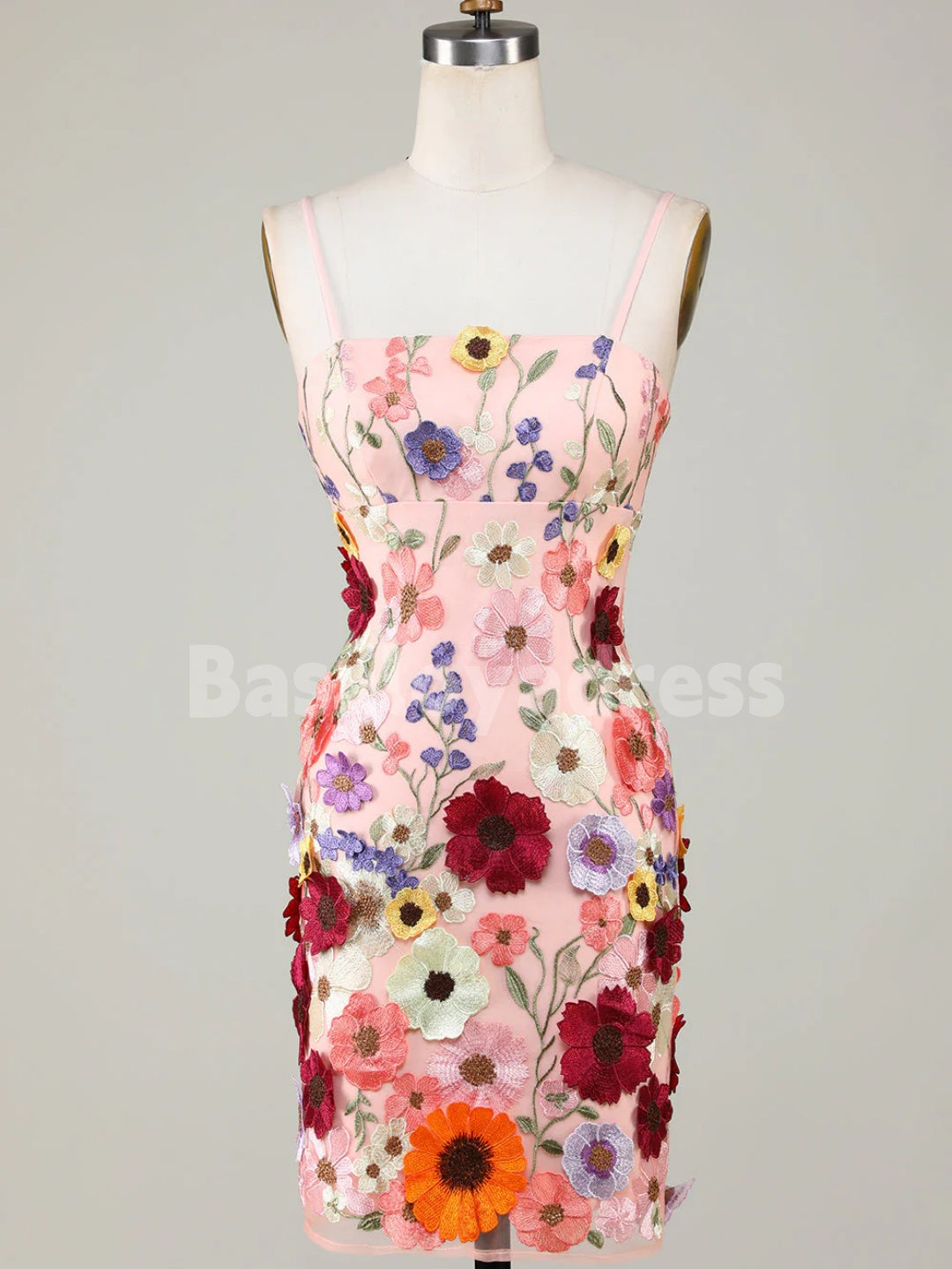 BSD00060 Sexy Women Floral Bodycon Mini Cocktail Dress Spaghetti Strap A-Line Party Short Dress Y2K Egirl Streetwear